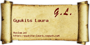 Gyukits Laura névjegykártya