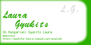 laura gyukits business card